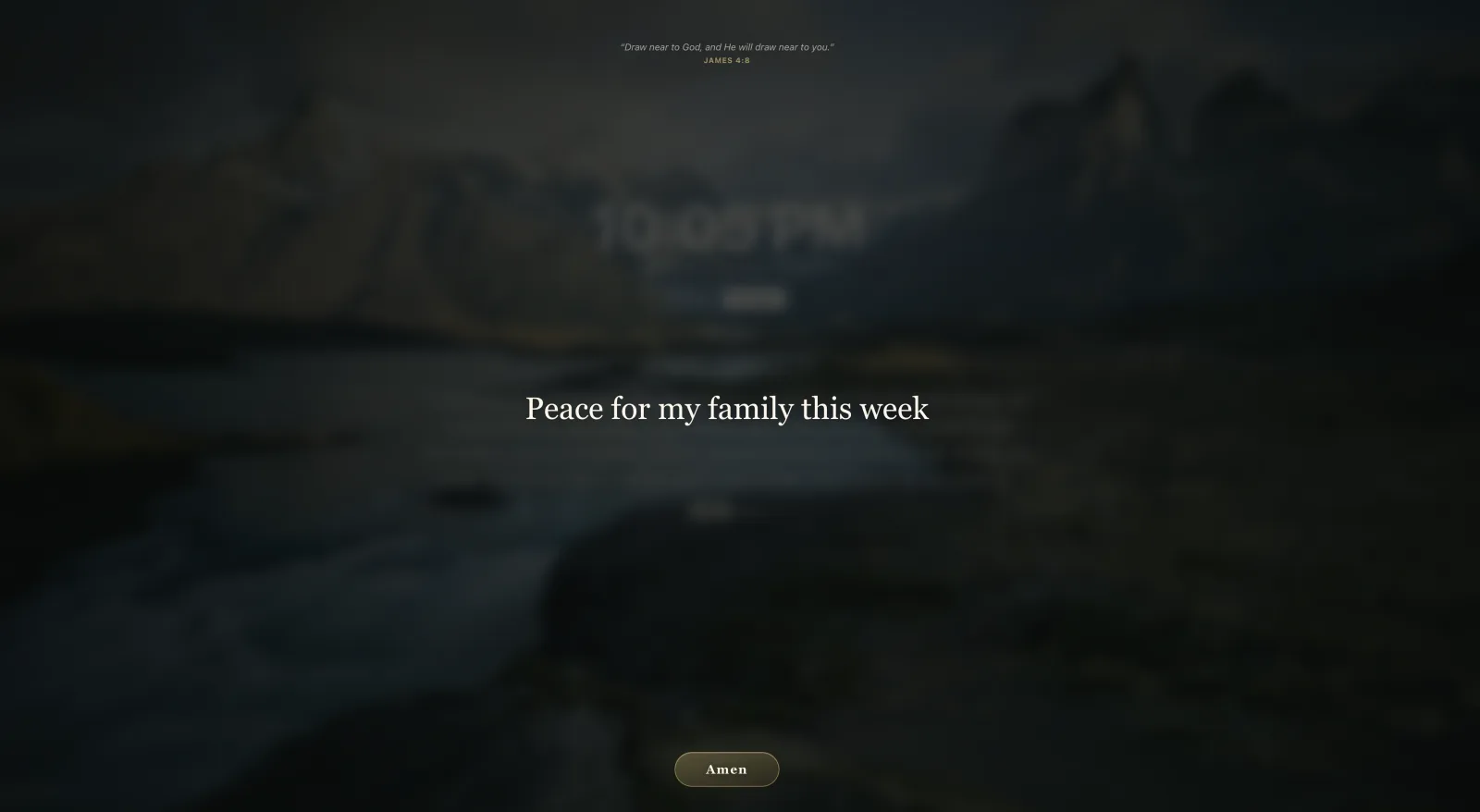 VerseTab full-screen Prayer Moment